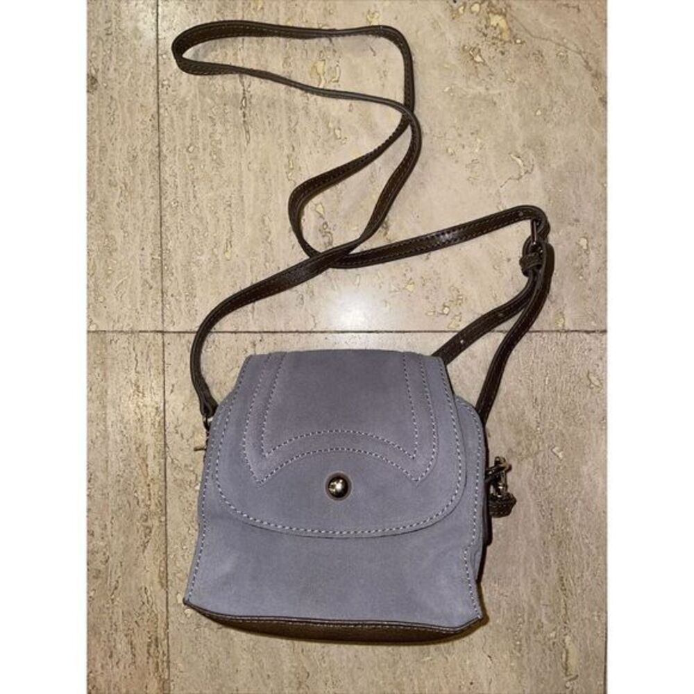 dayaday Leather Suede Purse Handbag Brown‎ 6.5"x6"x2.5"
